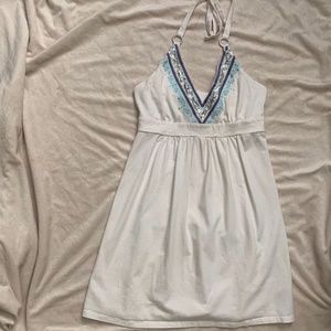 Victoria's Secret White Halter Built in Bra Dress